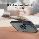 For Motorola Edge 20 Pro Q Shadow 1 Series TPU + PC Phone Case with Ring(Black+Red)