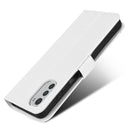 For Motorola Moto G22 / E32s 4GDiamond Texture Leather Phone Case(White)