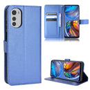 For Motorola Moto G22 / E32s 4G Diamond Texture Leather Phone Case(Blue)