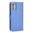 For Motorola Moto G22 / E32s 4G Diamond Texture Leather Phone Case(Blue)
