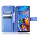 For Motorola Moto G22 / E32s 4G Diamond Texture Leather Phone Case(Blue)