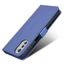 For Motorola Moto G22 / E32s 4G Diamond Texture Leather Phone Case(Blue)