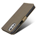 For Motorola Moto G22 / E32s 4G Diamond Texture Leather Phone Case(Brown)