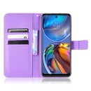 For Motorola Moto G22 / E32s 4G Diamond Texture Leather Phone Case(Purple)