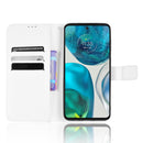 For Motorola Moto G71s / G82 / G52 4G Diamond Texture Leather Phone Case(White)