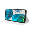 For Motorola Moto G71s / G82 / G52 4G Diamond Texture Leather Phone Case(White)