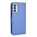 For Motorola Moto G71s / G82 / G52 4G Diamond Texture Leather Phone Case(Blue)