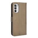 For Motorola Moto G71s / G82 / G52 4G Diamond Texture Leather Phone Case(Brown)