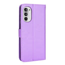 For Motorola Moto G71s / G82 / G52 4G Diamond Texture Leather Phone Case(Purple)