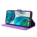 For Motorola Moto G71s / G82 / G52 4G Diamond Texture Leather Phone Case(Purple)