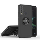 For TCL 20 XE Q Shadow 1 Series TPU + PC Phone Case with Ring(Black+Black)