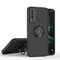 For TCL 20 XE Q Shadow 1 Series TPU + PC Phone Case with Ring(Black+Black)