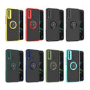 For TCL 20 XE Q Shadow 1 Series TPU + PC Phone Case with Ring(Green)
