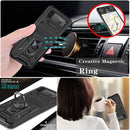 For Samsung Galaxy Z Flip4 Sliding Camera Cover Design TPU+PC Protective Phone Case(Black)