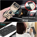 For Samsung Galaxy Z Flip4 Sliding Camera Cover Design TPU+PC Protective Phone Case(Gold)