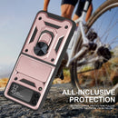 For Samsung Galaxy Z Flip4 Sliding Camera Cover Design TPU+PC Protective Phone Case(Rose Gold)
