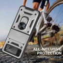 For Samsung Galaxy Z Flip4 Sliding Camera Cover Design TPU+PC Protective Phone Case(Silver)