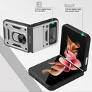 For Samsung Galaxy Z Flip4 Sliding Camera Cover Design TPU+PC Protective Phone Case(Silver)