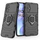 For Xiaomi Poco M4 5G / Poco M5 5G / 4G Shockproof PC + TPU Phone Case with Magnetic Ring Holder(Black)