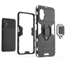 For Xiaomi Poco M4 5G / Poco M5 5G / 4G Shockproof PC + TPU Phone Case with Magnetic Ring Holder(Black)