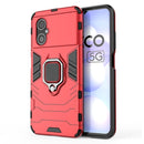 For Xiaomi Poco M4 5G / Poco M5 5G / 4G Shockproof PC + TPU Phone Case with Magnetic Ring Holder(Red)