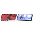 For Xiaomi Poco M4 5G / Poco M5 5G / 4G Shockproof PC + TPU Phone Case with Magnetic Ring Holder(Red)