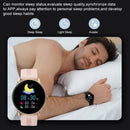 L1 1.32 inch IPS Color Screen Smart Wristband, Support Sleep Monitoring/Heart Rate Monitoring(Rose Gold)