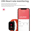 Q9 Pro 1.7 inch TFT HD Screen Smart Watch, Support Body Temperature Monitoring/Heart Rate Monitoring(Orange)