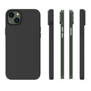Full Matte TPU Phone Case For iPhone 14 (Black)