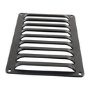 A6785 214x149mm Black Rectangle Louvered Ventilation Plastic Venting Panel Cover