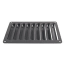 A6785 214x149mm Black Rectangle Louvered Ventilation Plastic Venting Panel Cover