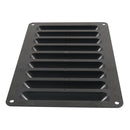 A6785 214x149mm Black Rectangle Louvered Ventilation Plastic Venting Panel Cover