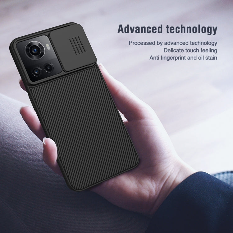 For OnePlus Ace 5G/10R 5G NILLKIN Black Mirror Series Camshield PC Phone Case(Black)