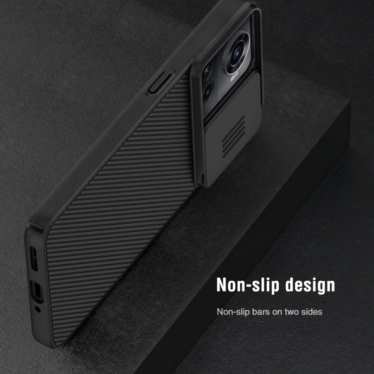 For OnePlus Ace 5G/10R 5G NILLKIN Black Mirror Series Camshield PC Phone Case(Black)