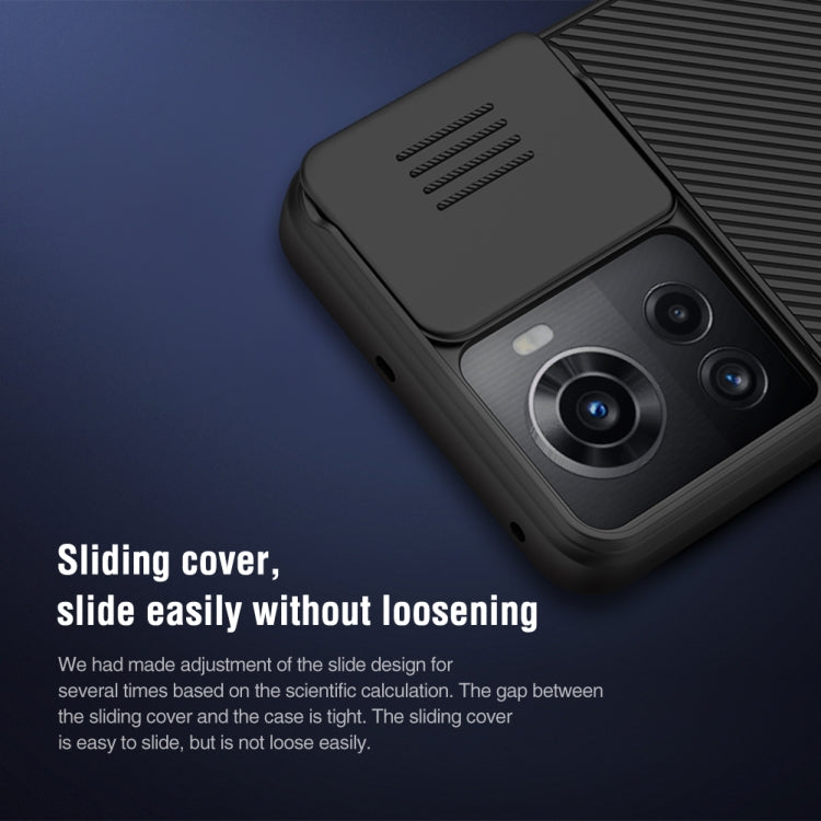 For OnePlus Ace 5G/10R 5G NILLKIN Black Mirror Series Camshield PC Phone Case(Black)