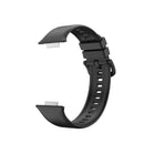 For Huawei Watch Fit 2 Solid Color Silicone Watch Band(Black)