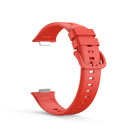 For Huawei Watch Fit 2 Solid Color Silicone Watch Band(Red)