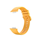 For Huawei Watch Fit 2 Solid Color Silicone Watch Band(Yellow)