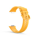For Huawei Watch Fit 2 Solid Color Silicone Watch Band(Yellow)