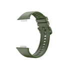 For Huawei Watch Fit 2 Solid Color Silicone Watch Band(Green)