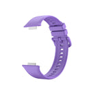 For Huawei Watch Fit 2 Solid Color Silicone Watch Band(Purple)