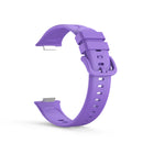 For Huawei Watch Fit 2 Solid Color Silicone Watch Band(Purple)