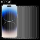 For iPhone 14 Pro 10pcs 0.26mm 9H 2.5D Tempered Glass Film