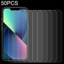 50 PCS 0.26mm 9H 2.5D Tempered Glass Film For iPhone 14 Max