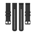 For ID205 / Willful SW021 19mm Silicone Plaid Watch Band(Black)