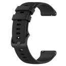 For ID205 / Willful SW021 19mm Silicone Plaid Watch Band(Black)
