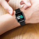 For ID205 / Willful SW021 19mm Silicone Plaid Watch Band(Black)