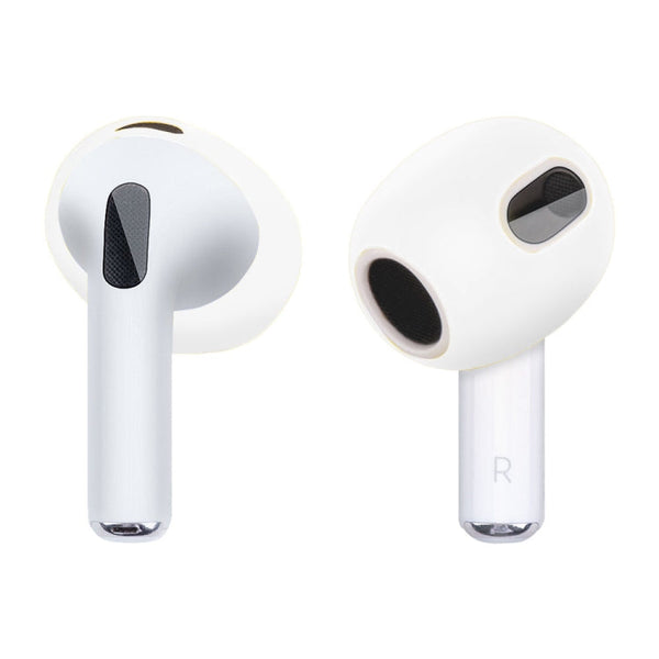 Ear Cap Silicone Protective Case for AirPods 3(Transparent White)