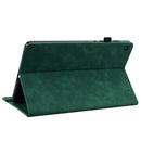 For Lenovo Tab M10 10.1 3rd Gen Skin Feel Solid Color Zipper Leather Tablet Case(Green)