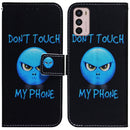 For Motorola Moto G42 Coloured Drawing Leather Phone Case(Anger)